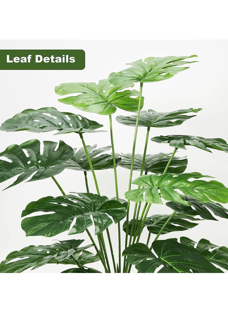 TYCOM Artificial Tree Fake Plants Fake Trees Faux Plants Indoor Realistic Plants for Office Home Room Store Decor Height 120 CM Monstera.  - Image 3