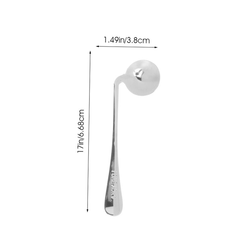 2Pcs Adaptive Utensils Set For Seniors Ergonomic Handle Self Feeding Aids Silver - Image 3