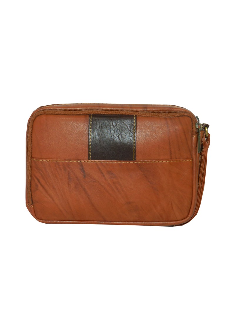 LAVERI LEATHER Laveri Genuine Leather Designer Hand Pouch For Travel  - Image 4