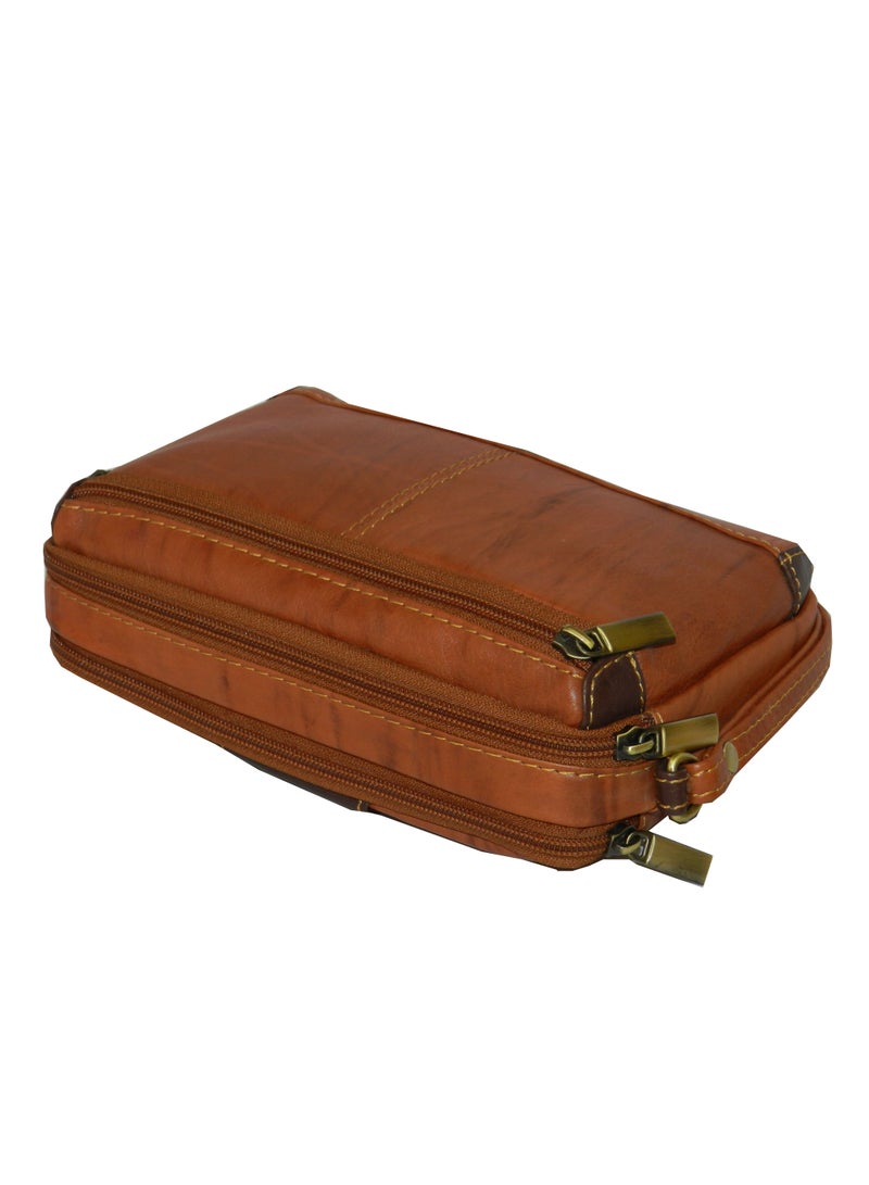 LAVERI LEATHER Laveri Genuine Leather Designer Hand Pouch For Travel  - Image 5