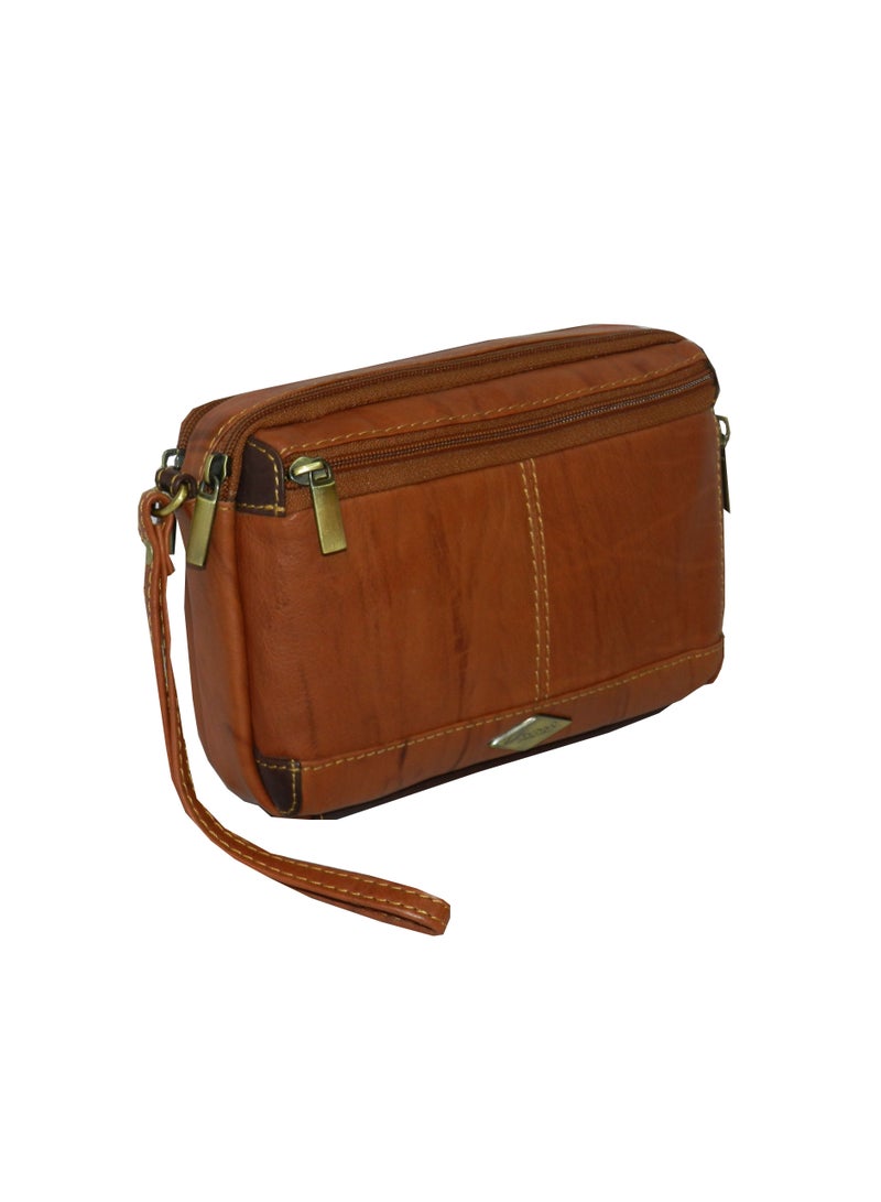 LAVERI LEATHER Laveri Genuine Leather Designer Hand Pouch For Travel  - Image 1