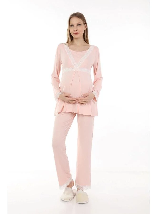 LuvmaBelly Myra9700 Maternity Pajama Set - Pink.