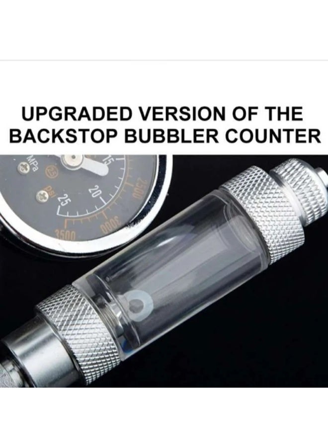 Double Co2 Regulator with Dual Bubble Counter - 2 Ways - Image 4