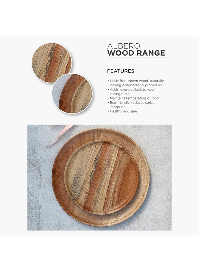 Home Box - Albero Round Platter with Ceramic Bowl 30x5.5x30 cm - Image 1