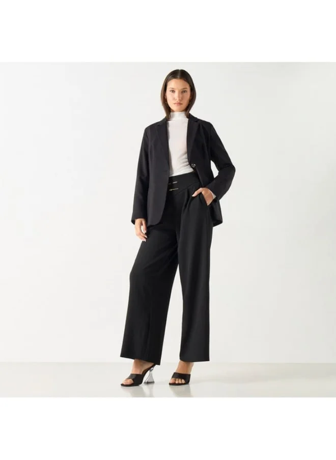 2Xtremz 2Xtremz Solid Trousers with Metallic Accent