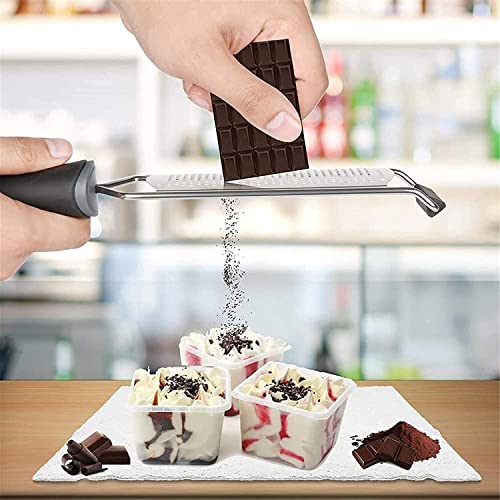TASKHOUSE Lemon Zester Razor Sharp Stainless Steel Blade Grater for Cheese, Ginger, Garlic, Chocolate, Vegetables & Fruits (Black) - Image 5
