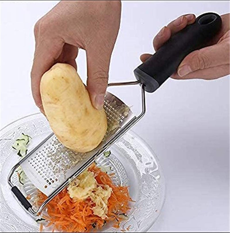 TASKHOUSE Lemon Zester Razor Sharp Stainless Steel Blade Grater for Cheese, Ginger, Garlic, Chocolate, Vegetables & Fruits (Black) - Image 3