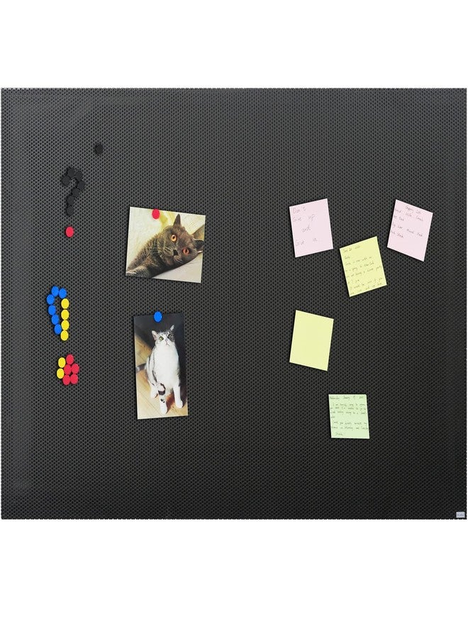 JILoffice Bulletin Board, Magnetic Board 36 x 24 Inch, Great Wall Mounting Board with 40 Magnets, Decorative Board for Photos and Messages for Office Home and School - Image 2