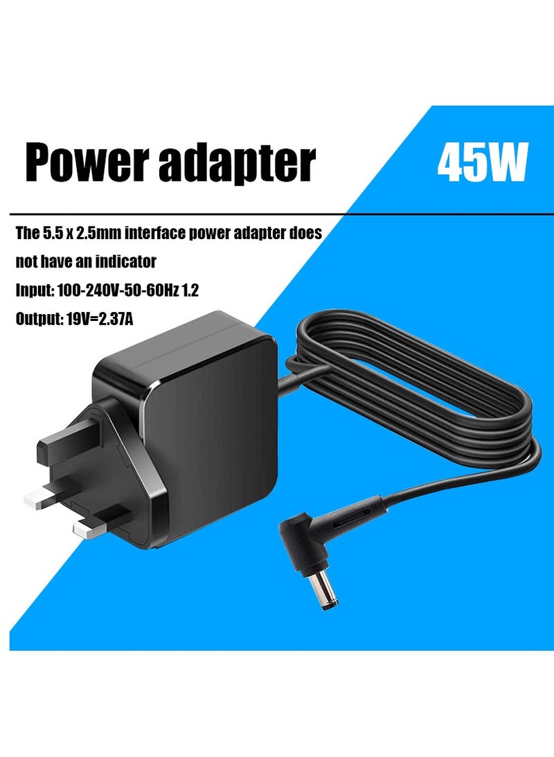 NIBEMINENT 45W Laptop Charger for ASUS VivoBook X540UA X540S X540SA X540LA X553 X553S X553M X556U TP300 TP300L E203M E210M E406M Zenbook UX21A UX31A UX303U UX305 UX305F UX410UA Power Supply Adapter 19V 2.37A  - Image 1