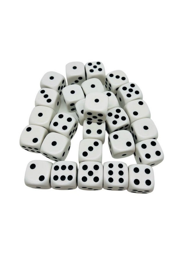 تيدكو مكعبات كبيرة مقاس 25 مم D6 ، طقم من 27 قطعة ، أبيض مع نقاط سوداء - Image 1