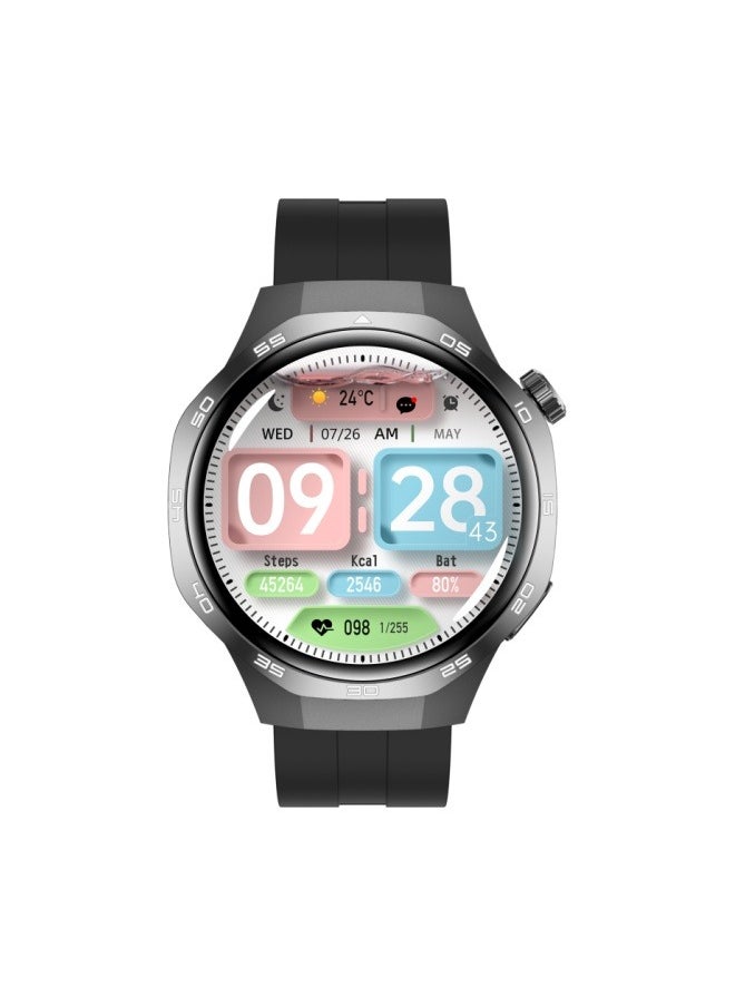 PRO Smart Watch GT5 PRO with Bluetooth Call Function (Answer/Make Calls), Fitness Tracking Watch with Sleep Monitoring Function, for iPhone/Android, IP68 Waterproof (Leather Black)  - Image 3