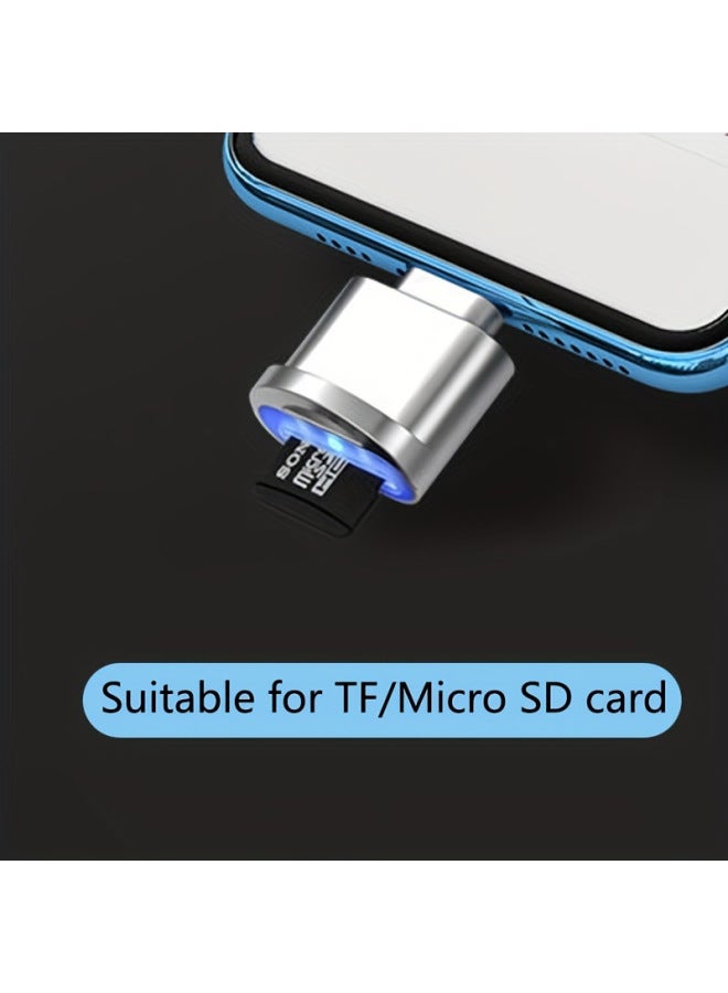 Typec Mobile Phone Card Reader For Apple Mobile Phone Computer Converter External Expansion TF Memory Card Adapter-Color:Black Apple [without Hat - With Chain] - Image 3