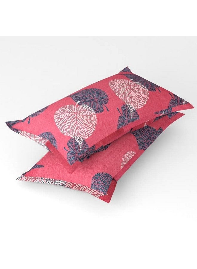 BSB HOME 120 TC Double Floral Printed Bedsheet with 2 Pillow Covers | 110 GSM Soft Brushed Microfiber - Breathable & Wrinkle Free - (86 X 88 Inch, Pink & Grey) - Image 4