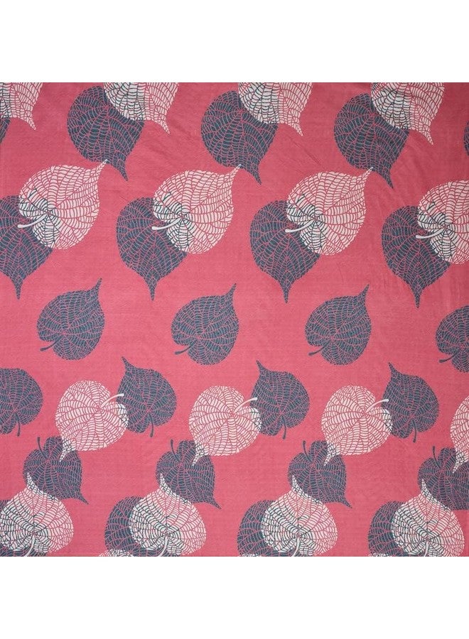 BSB HOME 120 TC Double Floral Printed Bedsheet with 2 Pillow Covers | 110 GSM Soft Brushed Microfiber - Breathable & Wrinkle Free - (86 X 88 Inch, Pink & Grey) - Image 5