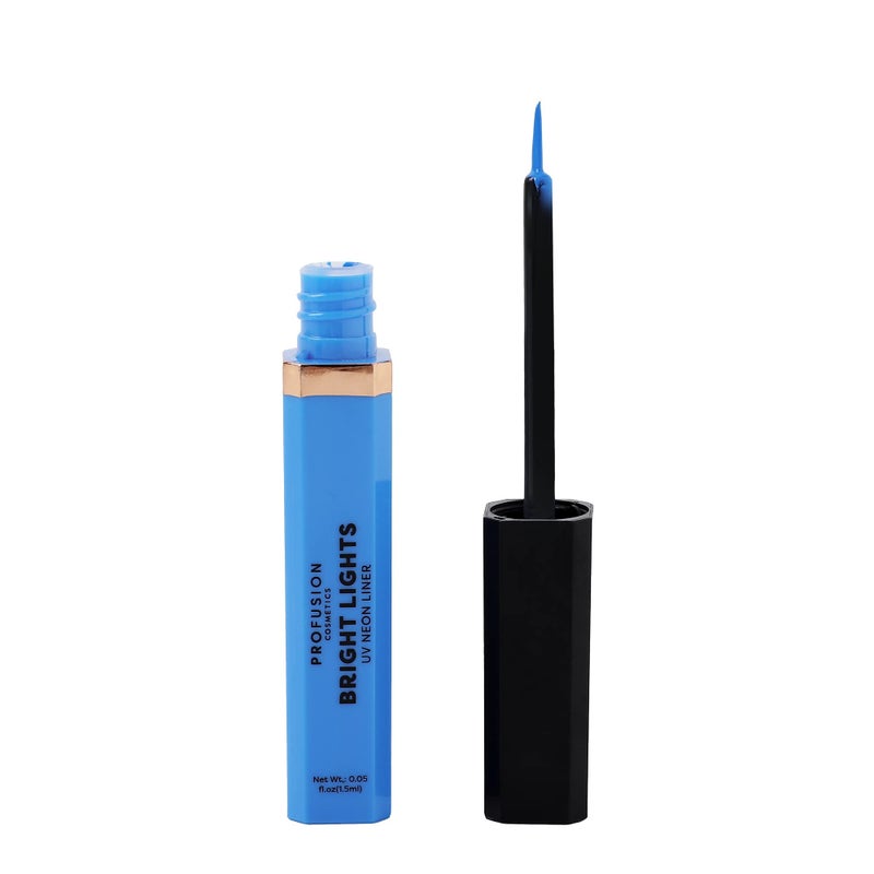 Profusion Cosmetics Bright Lights UV Neon & Pastel Eyeliner â€“ Smudge-Proof, Long-Wearing Eye Liner with Precise Retractable Tip, Waterproof & Budge-Proof Makeup for Brown Eyes (Bolt) - Image 3