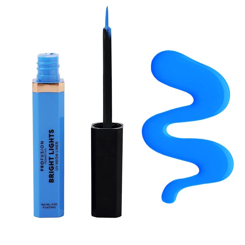 Profusion Cosmetics Bright Lights UV Neon & Pastel Eyeliner â€“ Smudge-Proof, Long-Wearing Eye Liner with Precise Retractable Tip, Waterproof & Budge-Proof Makeup for Brown Eyes (Bolt) - Image 1