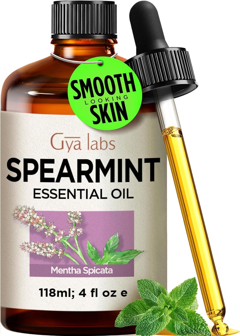 gya labs زيت النعناع البري من جيا لابز - 4 أونصات سائلة - للشعر، البشرة، الناشر، العلاج بالروائح وصنع الشموع اليدوية - Image 1