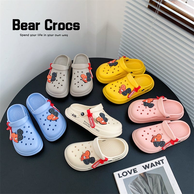 Eva Hole Shoes Children'S Slippers Summer Boys And Girls Baby Children Wear Thick-Soled Non-Slip Sandals - Image 3