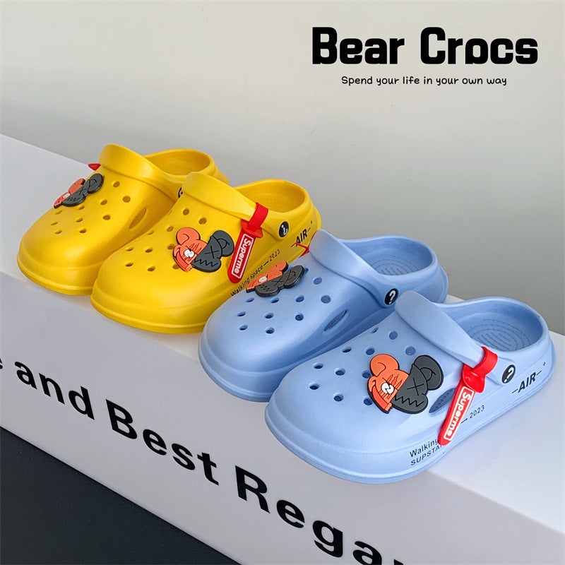 Eva Hole Shoes Children'S Slippers Summer Boys And Girls Baby Children Wear Thick-Soled Non-Slip Sandals - Image 4
