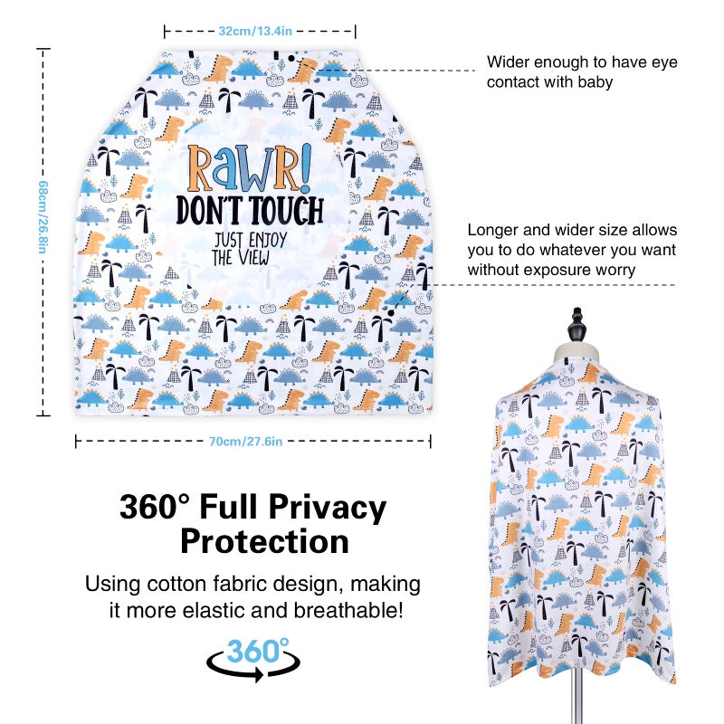 Metplus غطاء مقعد السيارة من متبلس لتغذية الأطفال، ناعم وقابل للتمدد وقابل للتنفس وسهل الاستخدام، هدايا استحمام الرضع، أساسيات حديثي الولادة - Image 3