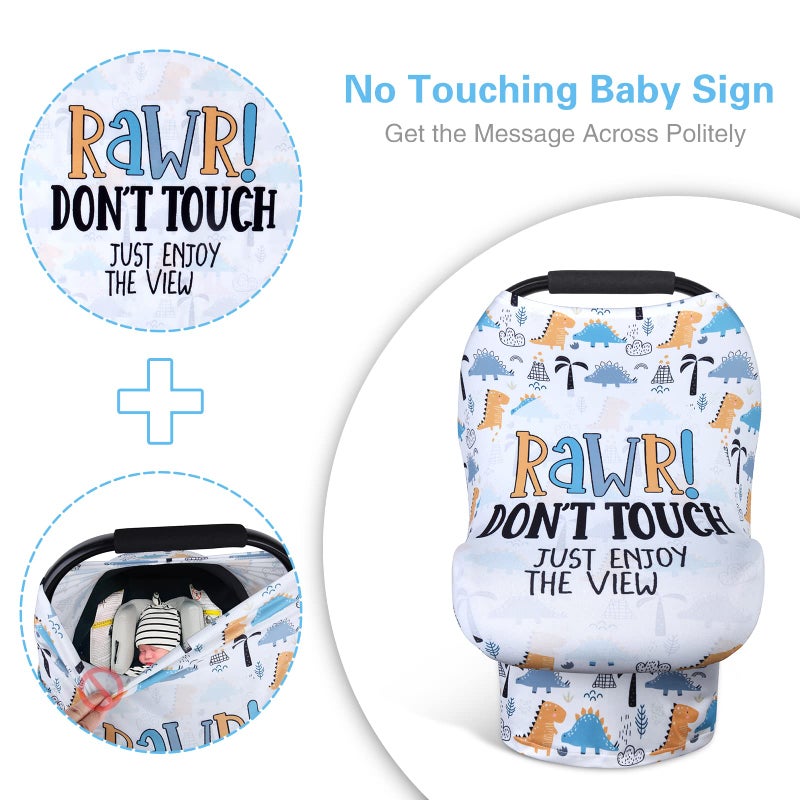 Metplus غطاء مقعد السيارة من متبلس لتغذية الأطفال، ناعم وقابل للتمدد وقابل للتنفس وسهل الاستخدام، هدايا استحمام الرضع، أساسيات حديثي الولادة - Image 2