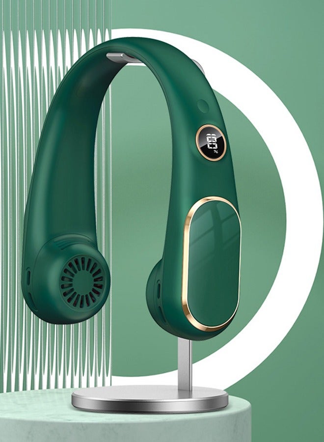 general Neck Fan Rechargeable - 5000mAh Portable Neck Fan with Digital Display, 4 Speeds 75% Stronger Cooling, Hands-Free Personal Fan for Women/Men/Kids, Type-C Fast Charge, Gift-Ready Packaging,Sky blue - Image 1