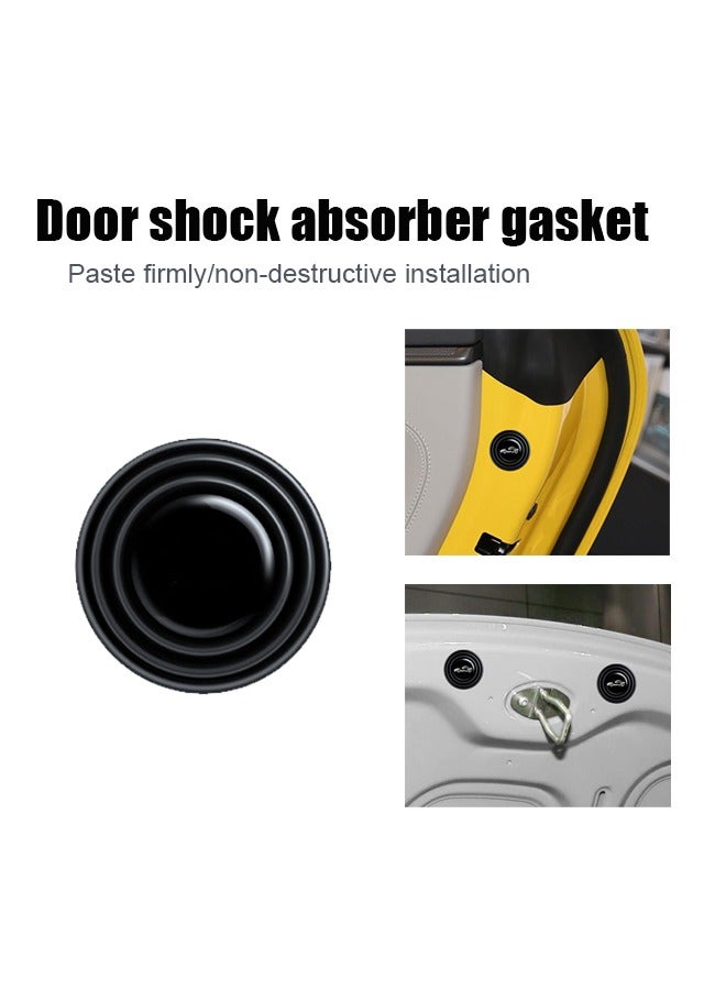 12PCS Car Door Shock Absorber Gasket,Car Door Protector Stickers,Buffer Bumper Cushion Car Door Shock Absorbing PVC Cushion Anti-Collision Gasket Car Accessories,Decoration Sticke - Image 1