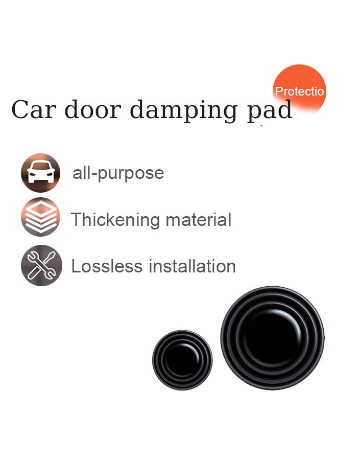 12PCS Car Door Shock Absorber Gasket,Car Door Protector Stickers,Buffer Bumper Cushion Car Door Shock Absorbing PVC Cushion Anti-Collision Gasket Car Accessories,Decoration Sticke - Image 2