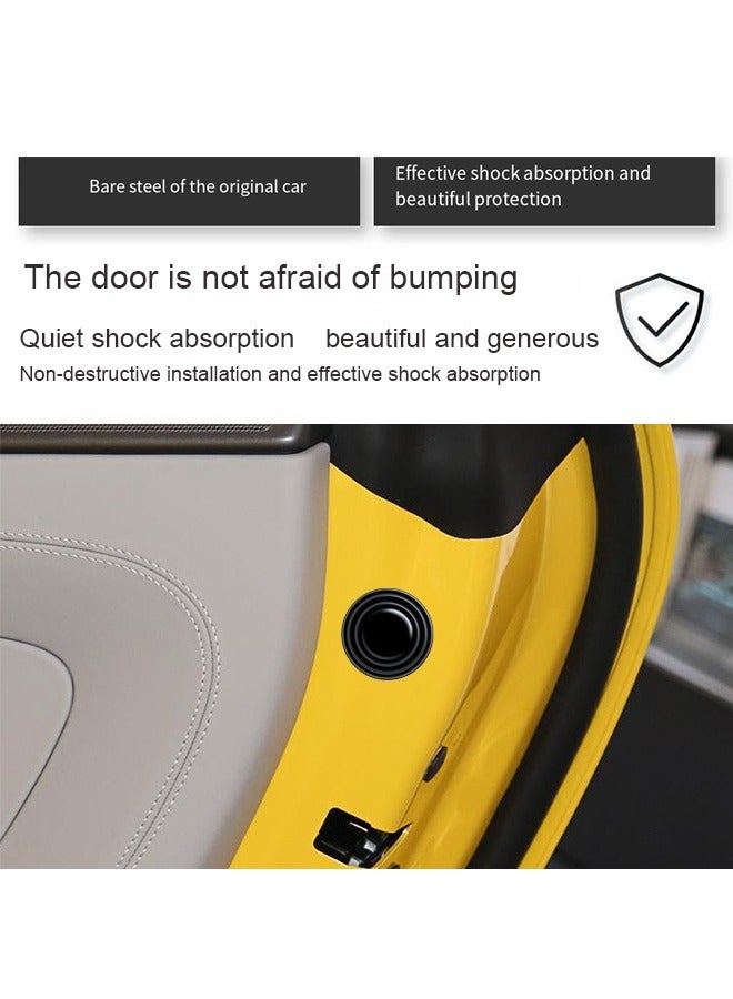 12PCS Car Door Shock Absorber Gasket,Car Door Protector Stickers,Buffer Bumper Cushion Car Door Shock Absorbing PVC Cushion Anti-Collision Gasket Car Accessories,Decoration Sticke - Image 3