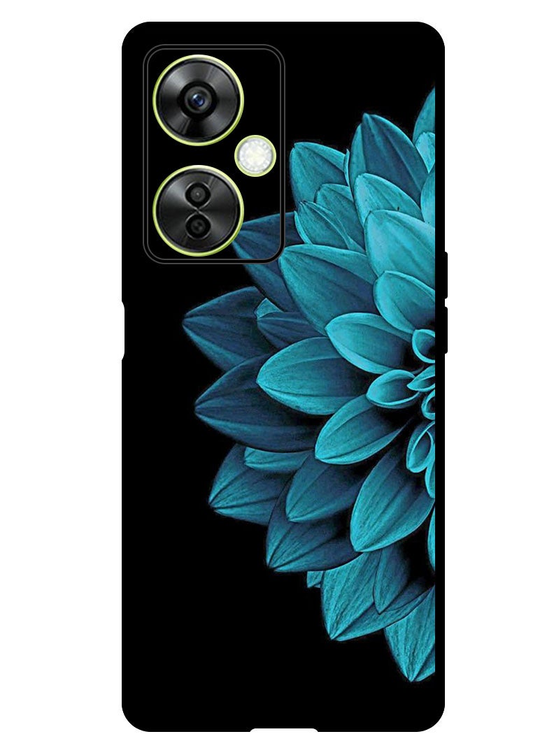 Theodor Protective Case Anti Scratch Shock Proof Bumper Cover For OnePlus Nord CE 3 Lite Blue Flower - Image 1