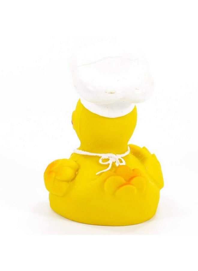 LANCO Chef Cook Rubber Duck Bath Toy | All Natural, Organic, Eco Friendly, Squeaker | Lanco Brand | Imported from Barcelona, Spain - Image 4