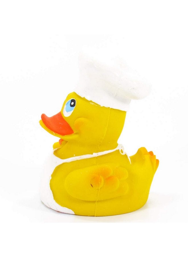 LANCO Chef Cook Rubber Duck Bath Toy | All Natural, Organic, Eco Friendly, Squeaker | Lanco Brand | Imported from Barcelona, Spain - Image 5