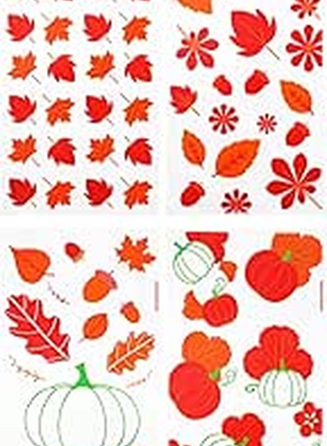 Halloween Thanksgiving Candy Bags 100pcs 13x27cm Pumpkin Maple Leaf Pattern Party Favors - Image 1