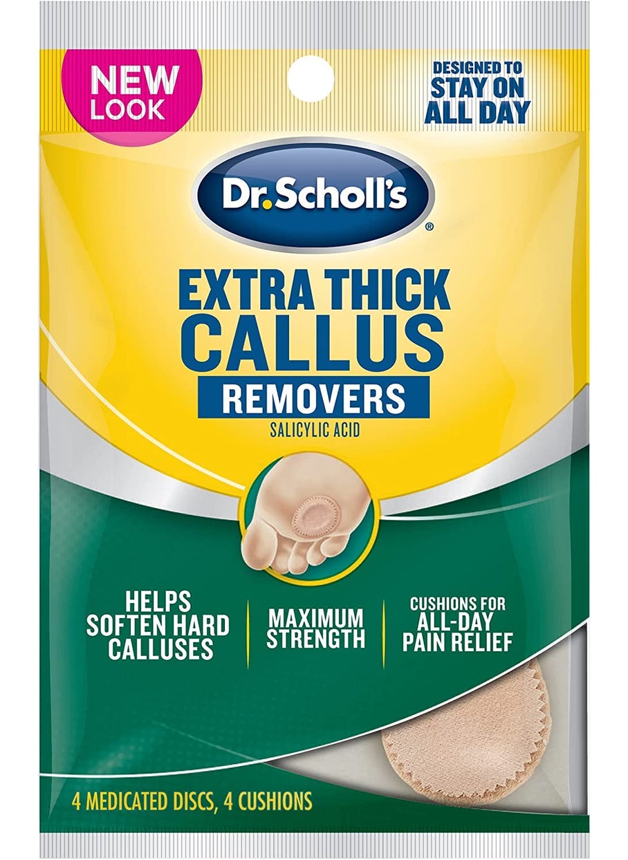 Dr. Scholl's Dr. Scholl's Extra Thick Callus Removers 4 Cushions ea.(Packs of 2) 