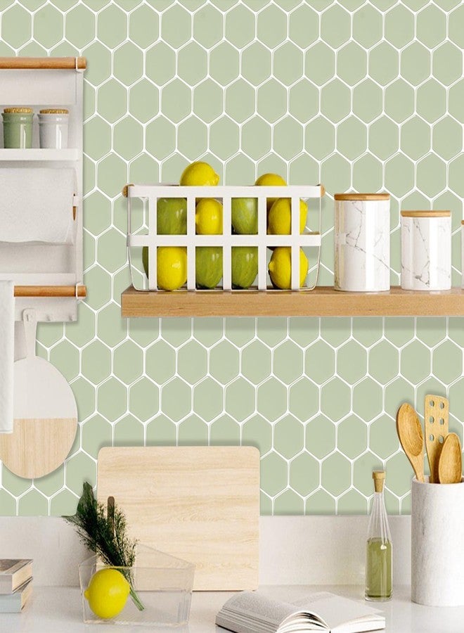 WalDecoo Hexagon Peel and Stick Backsplash, 10 Sheets Premium 3D Self Adhesive Wall Tile Sticker, Large Stick on Backsplash for Kitchen and Bathroom（12" x 12"） - Image 4