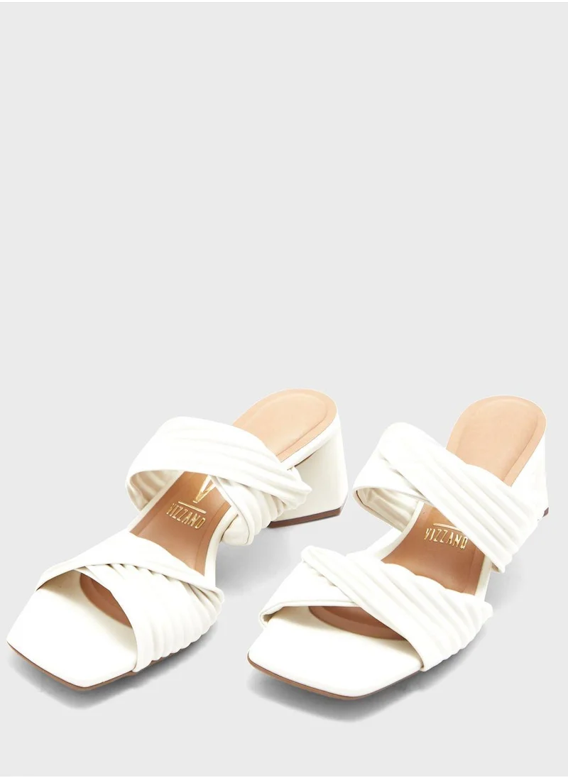 VIZZANO Ellianna Multi Strap Mid Heel Sandals