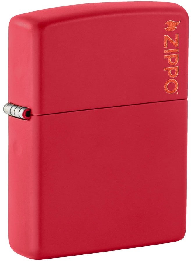 Zippo 233ZL Classic Red Matte Zippo Logo Windproof Lighter - Image 1