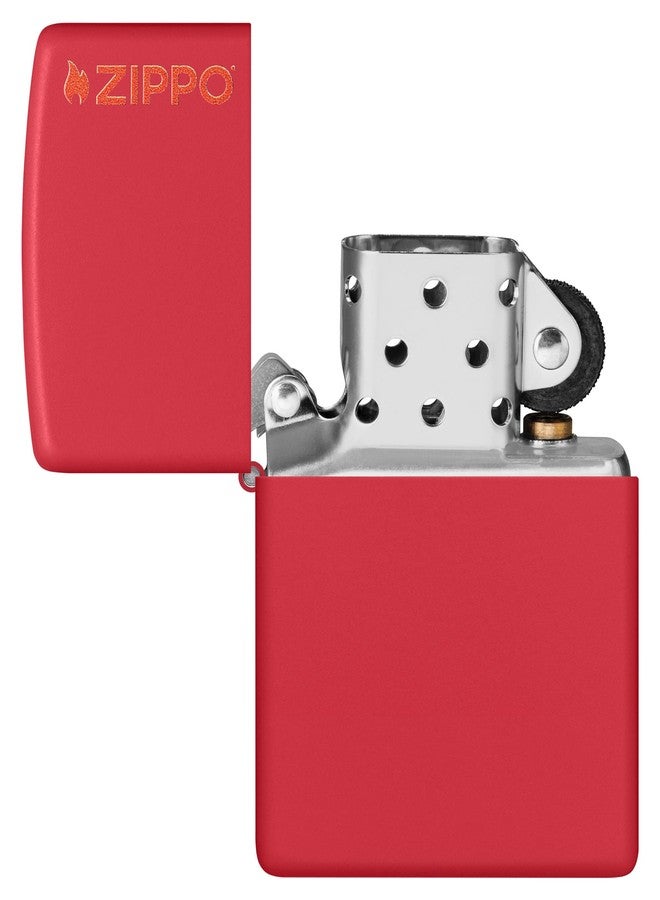 Zippo 233ZL Classic Red Matte Zippo Logo Windproof Lighter - Image 4