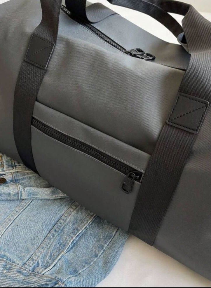 HIGH LINE STORE High Line TrainX Waterproof Gym & Travel Duffel Bag with Shoe Compartment – Perfect for Gym, Long Plane Journeys & Short Train Trips – Gray - Image 4