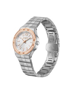 ECSTACY ECSTACY E24502-SBSSK Women's Analog Display Watch & Stainless Steel  Strap Silver  - Image 2
