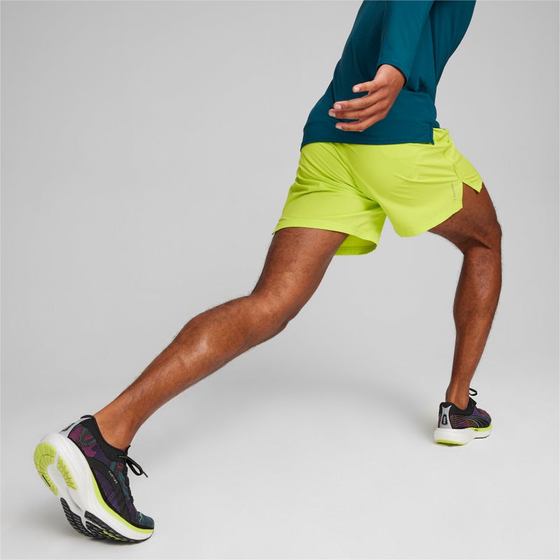 PUMA RUN VELOCITY ULTRAWEAVE Mens Green 5" Running Shorts - Image 5