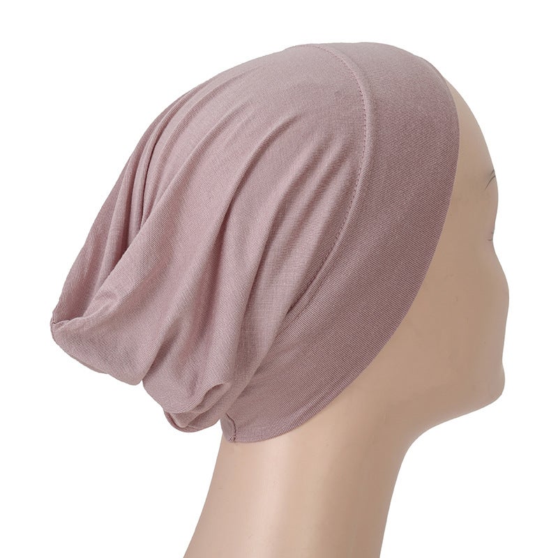 New Modal Pullover Cap High Quality Turban Base Cap Solid Color Small Hat Pirate Hat Msl13 - Image 4