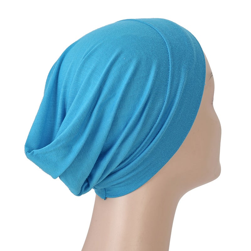 New Modal Pullover Cap High Quality Turban Base Cap Solid Color Small Hat Pirate Hat Msl13 - Image 1