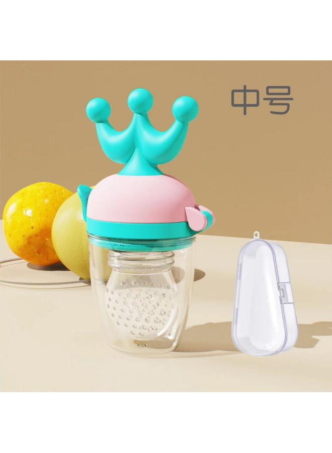 Crown Bite Teether Baby Bite Fruit And Vegetable Happy Baby Eat Fruit Food Supplement Device Bite Bag Feeding Tableware
