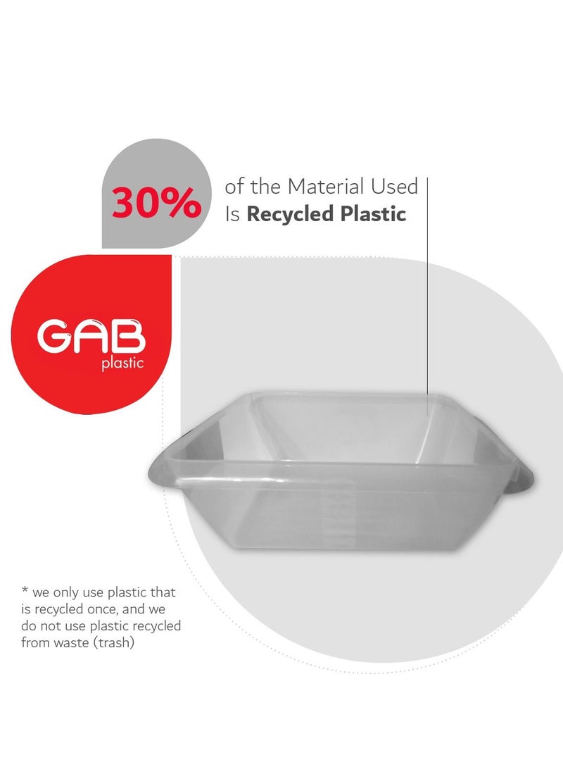 GAB Plastic - GAB Multipurpose Washing Sink Plastic  Clear - Image 1