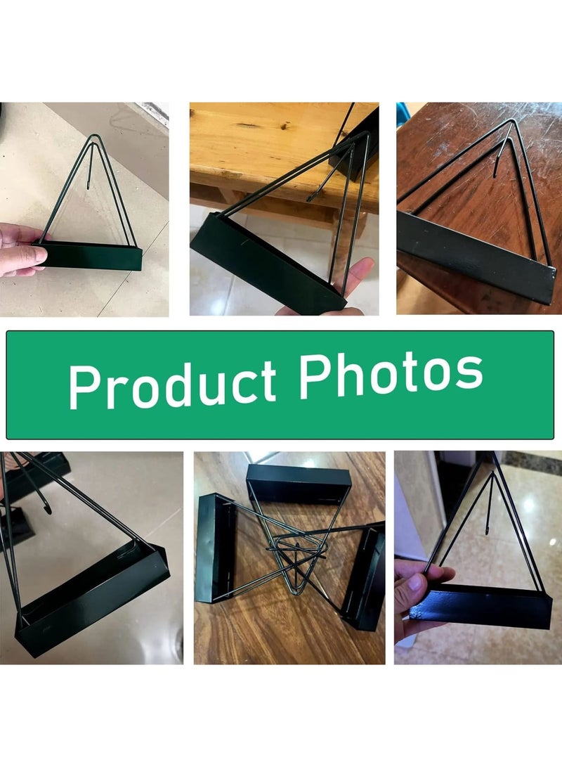 SOLARAE 2 Pack Coil Insense Burner Mosquito Coils Holder Full Metal Triangular Hanging Coil Tray Ash Catcher Storage Bracket Coil Vertical Stand Support Base for for Indoor Outdoor Camping - Image 5