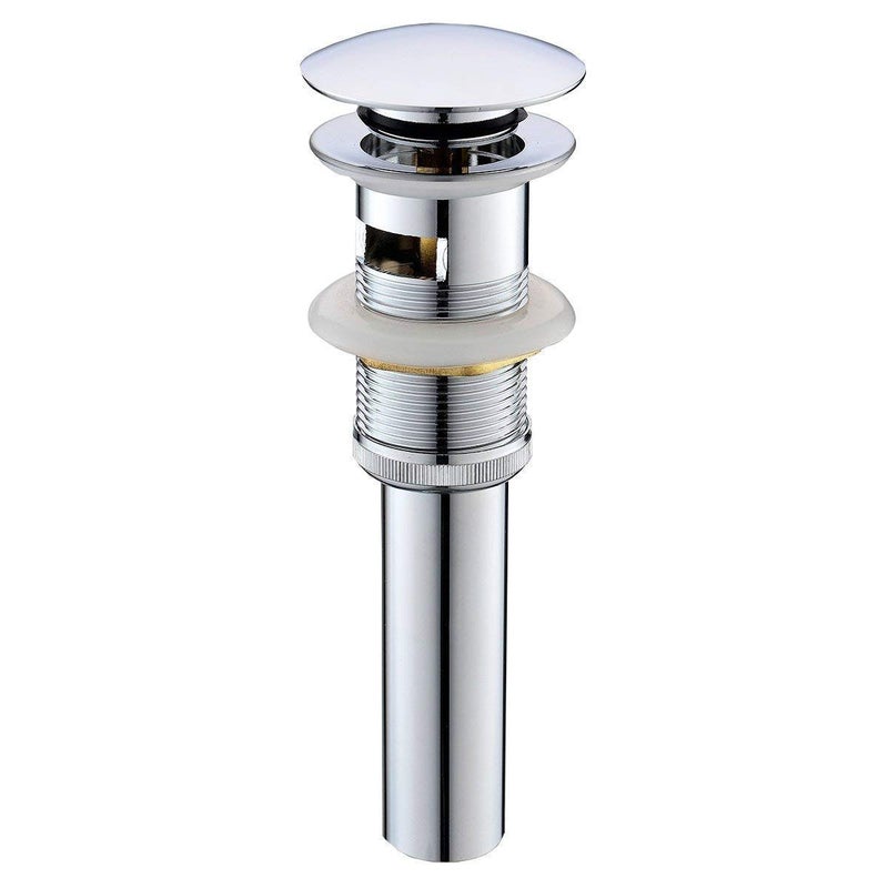 dalang Pop Up Drain Stoper With Overflow Bathroom Sink Drain Lavatory Basin Sink Drain Chrome Finished - Image 1