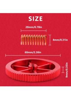 Generic 4 Pcs Metal Leveling Nuts and Springs Upgraded Set for Ender 3/3 Pro/3 V2/Ender 3 Neo/Ender 3 V2 Neo/Ender 3 S1/Ender 3 S1 Pro Ender 5 Plus/CR 10 Series 3D Printer Bed Staying Level  - Image 4