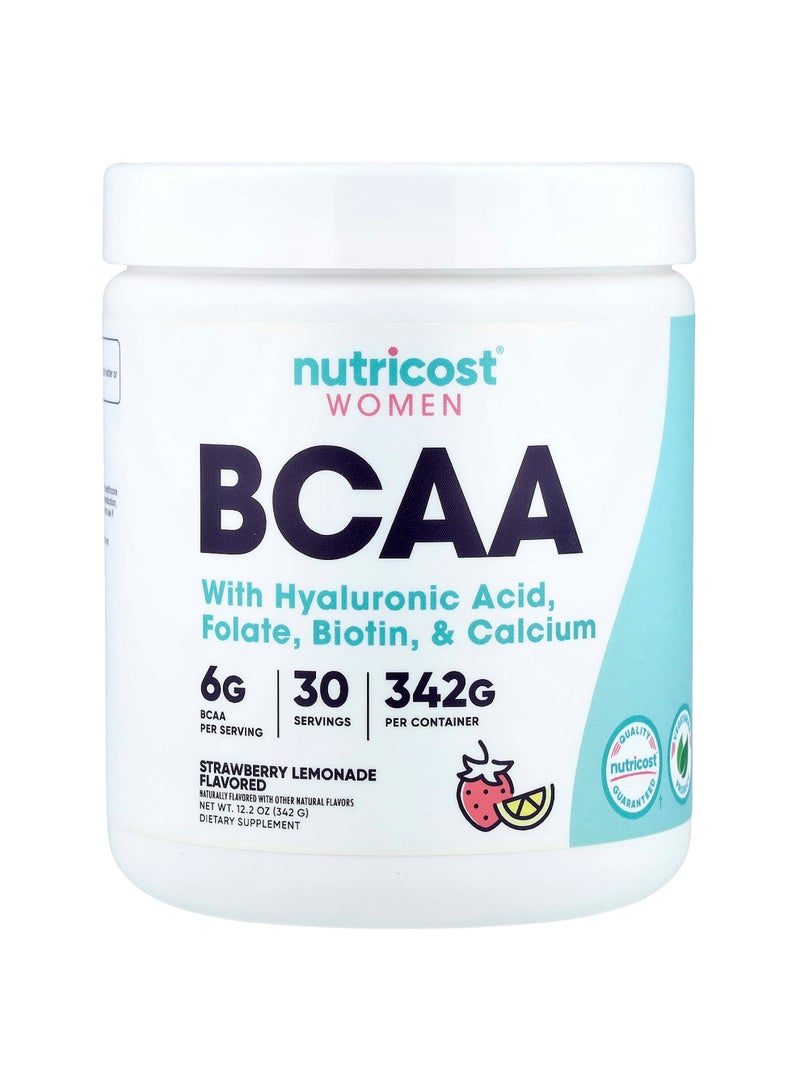 Nutricost Women, BCAA, Strawberry Lemonade, 12.2 oz (342 g)