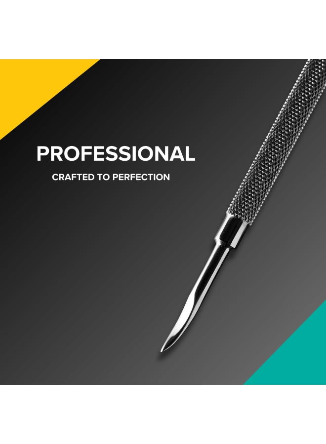 Rui Smiths Pro Cuticle Pusher with 2 Ends Stainless Steel Manicure Tool Style 104 - Image 4